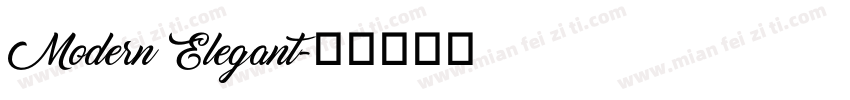 Modern Elegant字体转换